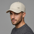 Nike Heritage86 Metal Swoosh Adjustable Thrifted Dad Hat - Sand/Beige