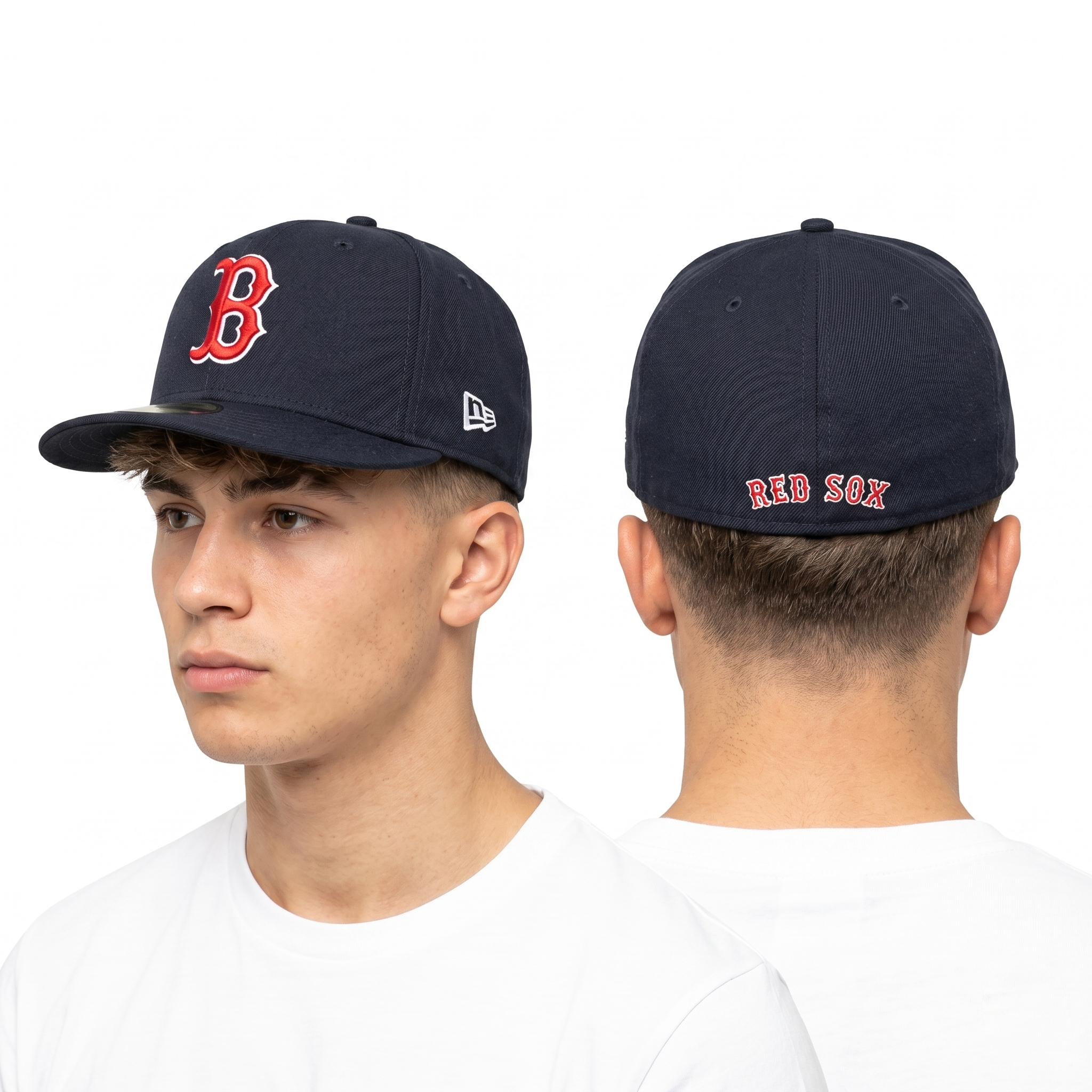 Thrifted Boston Red Sox MLB Cap | New Era 3930 Navy Blue