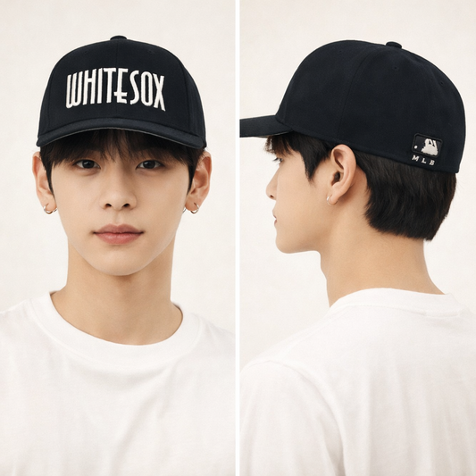 Vintage Chicago White Sox MLB Embroidered Cap - Black/White