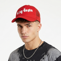 Thrifted Beechfield Capfun Red Snapback Trucker Cap