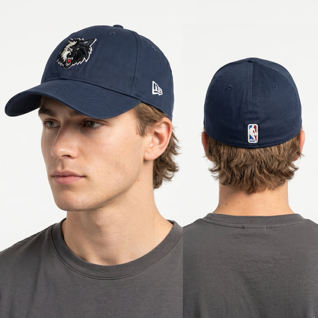 Thrifted Minnesota Timberwolves NBA Cap | New Era 3930 Navy Blue
