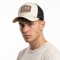 Thrifted Djinns Palm Tree Patch Canvas Mesh Trucker Hat | 10824