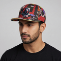 Volcom Multi-Color Geometric Pattern Fitted Cap Size 7 1/4