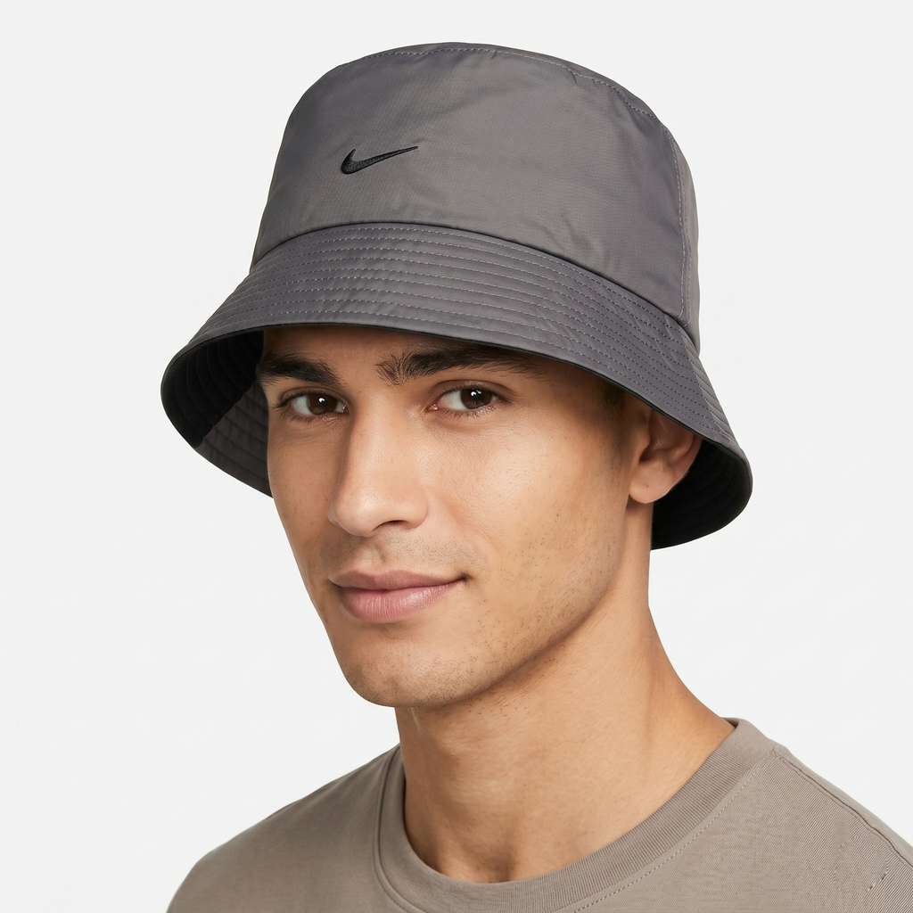 Vintage Nike Clima-FIT Bucket Thrifted Hat - Charcoal Grey Techwear