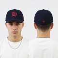 Thrifted N'SER Hustton Winged Shield Fitted Hat | 56-58cm