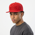 Thrifted FSBN Basketball Sports Edition Red Snapback Hat