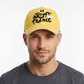 Le Tour de France Graphic Embroidered Yellow Strapback Thrifted Hat
