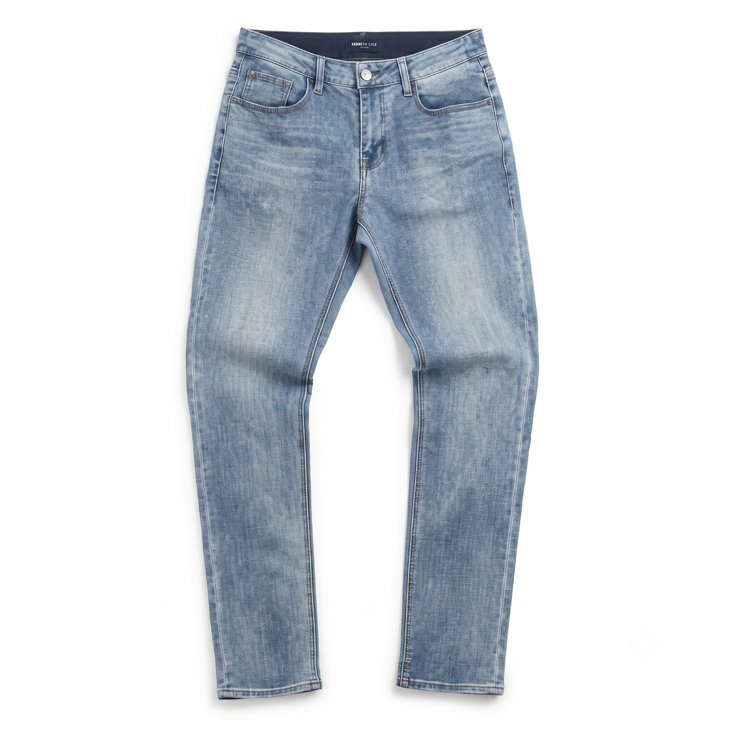 Thrifted Kenneth Cole Light Blue Denim Slim Fit Jeans 30 inches Waist/ J1069