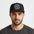 Thrifted Brixton Circle Patch Snapback - Size 56-58cm