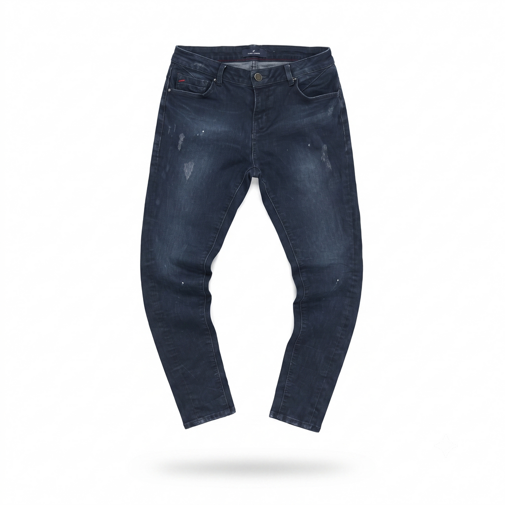 Thrifted Daniel Hechter Men's Dark Blue Slim Skinny Jeans 30 Waist/ J1019