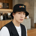Official Emoji Brand "Optimism" Black Thrifted Bucket Hat | Size 57cm