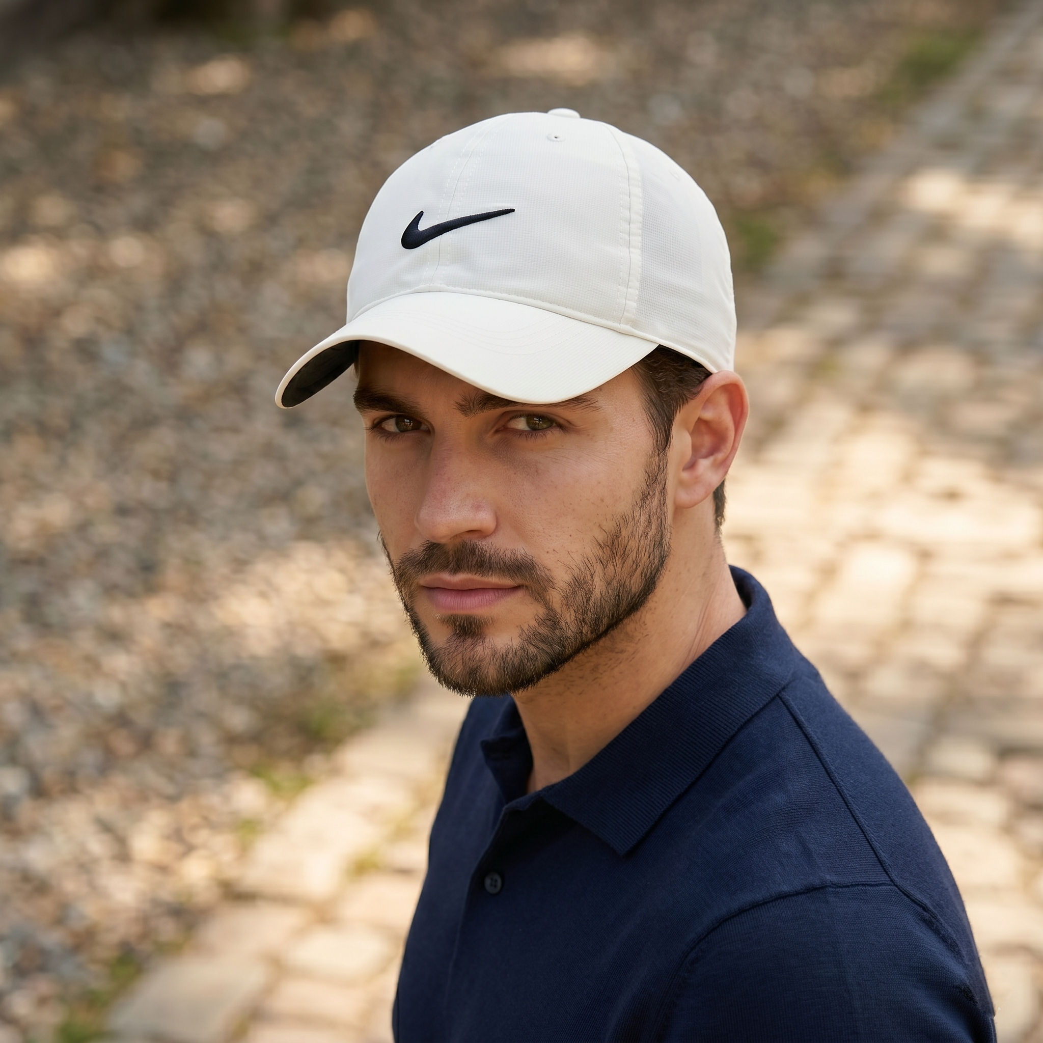 Nike Golf Dri-FIT Performance Thrifted Cap - Off-White/Cream - Size 56-58cm