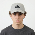 Vintage Quiksilver Embroidered Logo Thrifted Cap - Heather Grey Snapback Hat