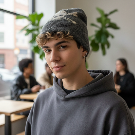 Wacker Neuson Grey Workwear Thrifted Beanie - Industrial Gear