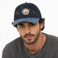 Thrifted Benediktiner German Brewery Mountain Graphic Hat | Suede Brim