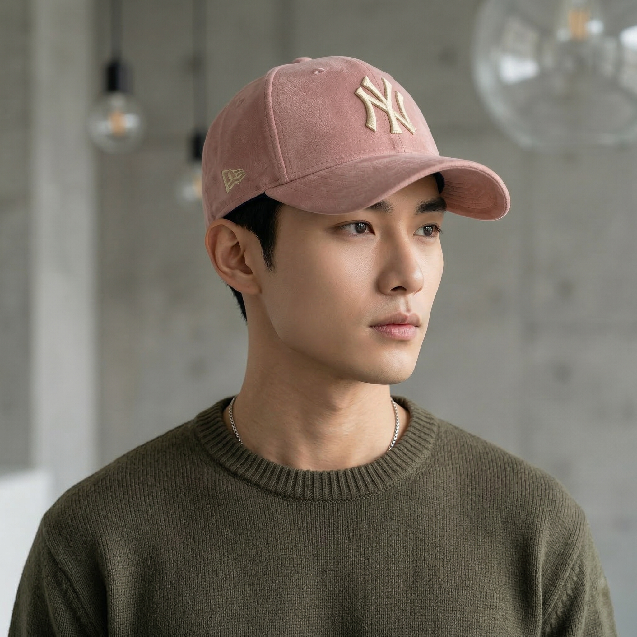 New Era 9FORTY NY Premium soft-touch fabric Thrifted Cap - Rose Mauve