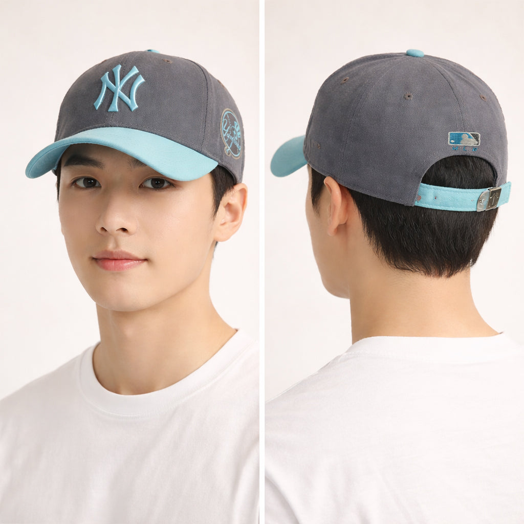 Thrifted New York Yankees Adjustable Hat – Rare Teal Embroidery