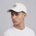 Thrifted "Tennis Club EST.1994" Cream Strapback Cap | Retro Sportswear Dad Hat