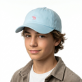 Thrifted Abercrombie & Fitch Sky Blue Cotton Baseball Cap | 10889