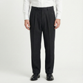 Crocodile Men’s Black Formal Trouser – Waist 32 | Length 40 | Cuff 18 | Premium Textured Fabric