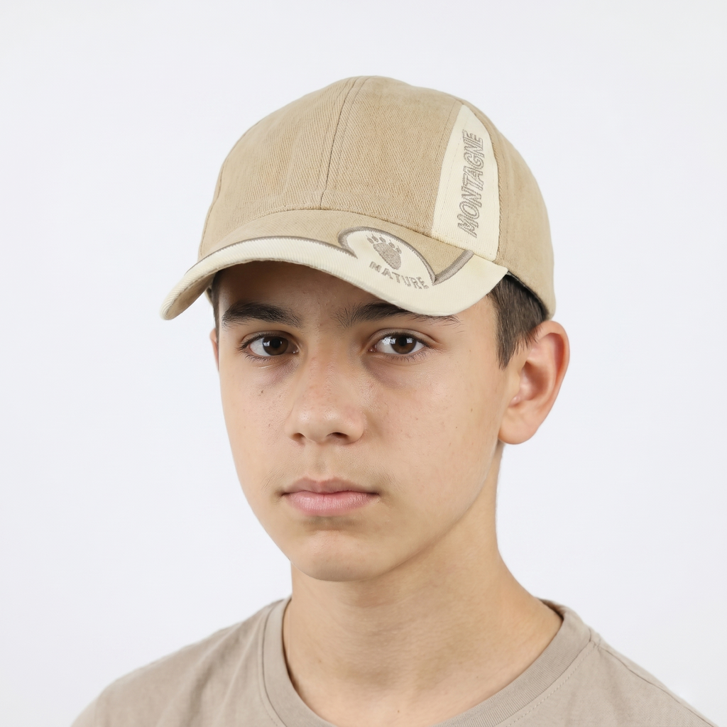 Thrifted Khaki Two-Tone Outdoor Hat | Adjustable Size 55-57cm