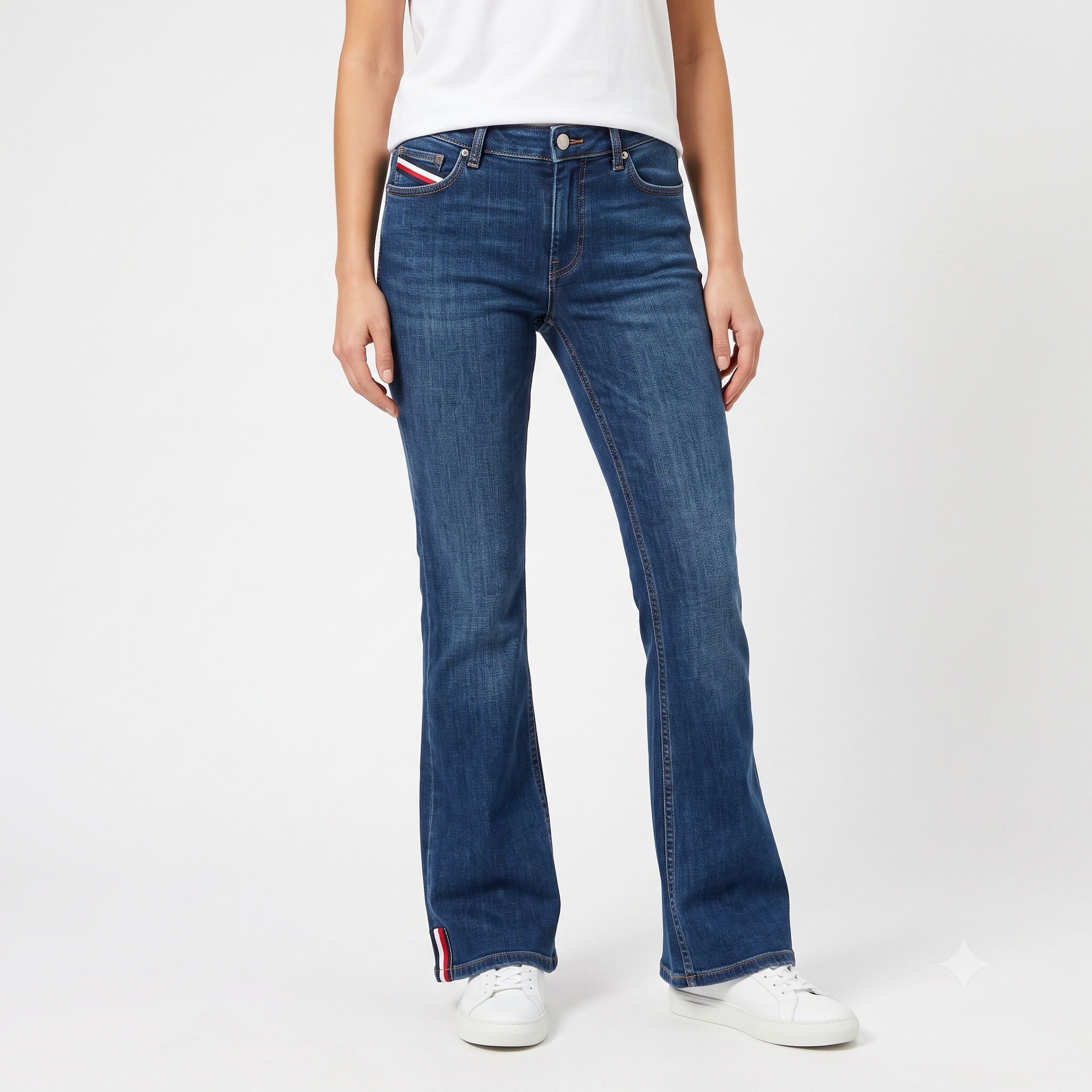 Thrifted Women's AAA Classic Wash Denim Trousers Waist:32/ J1078