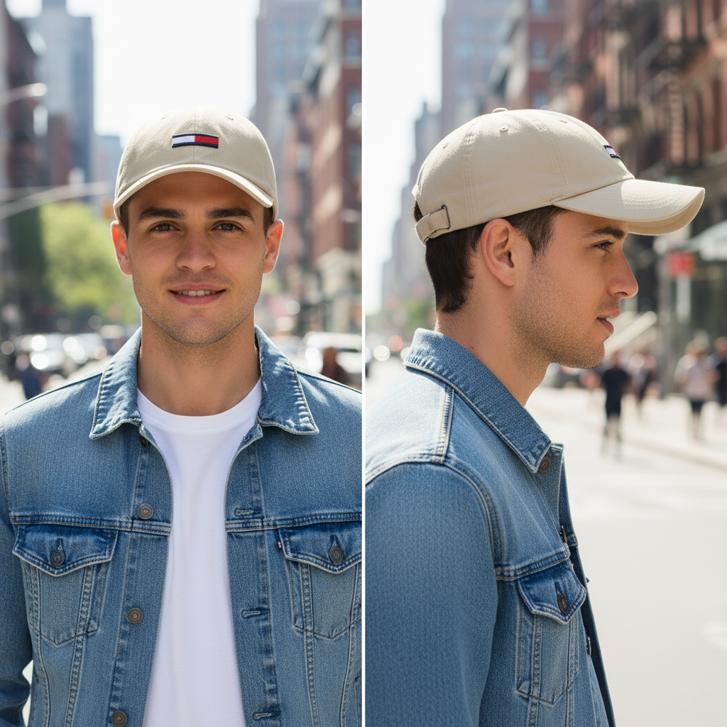 Authentic Tommy Jeans Beige Baseball Cap