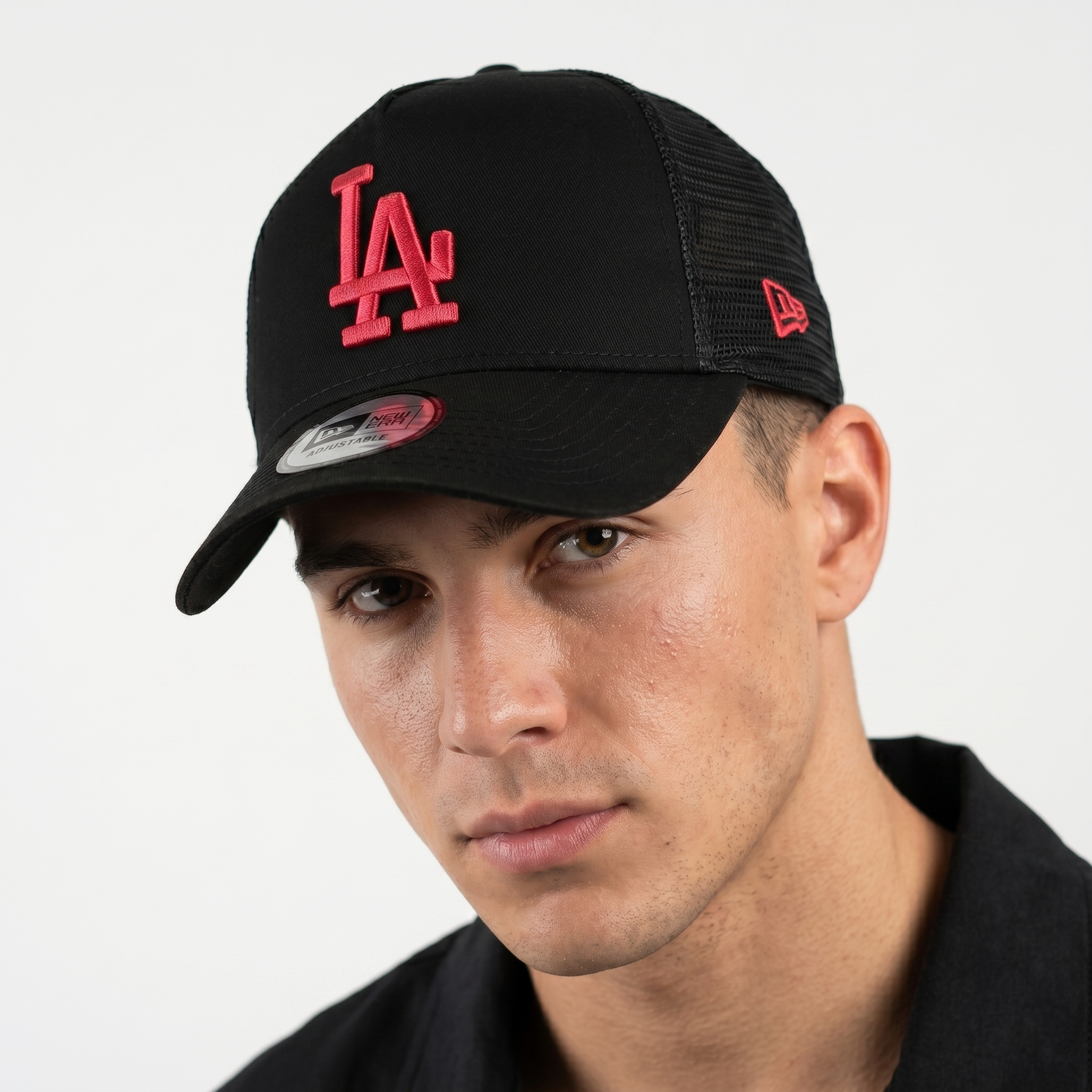 Thrifted New Era LA Dodgers Embroidered Mesh Snapback Cap