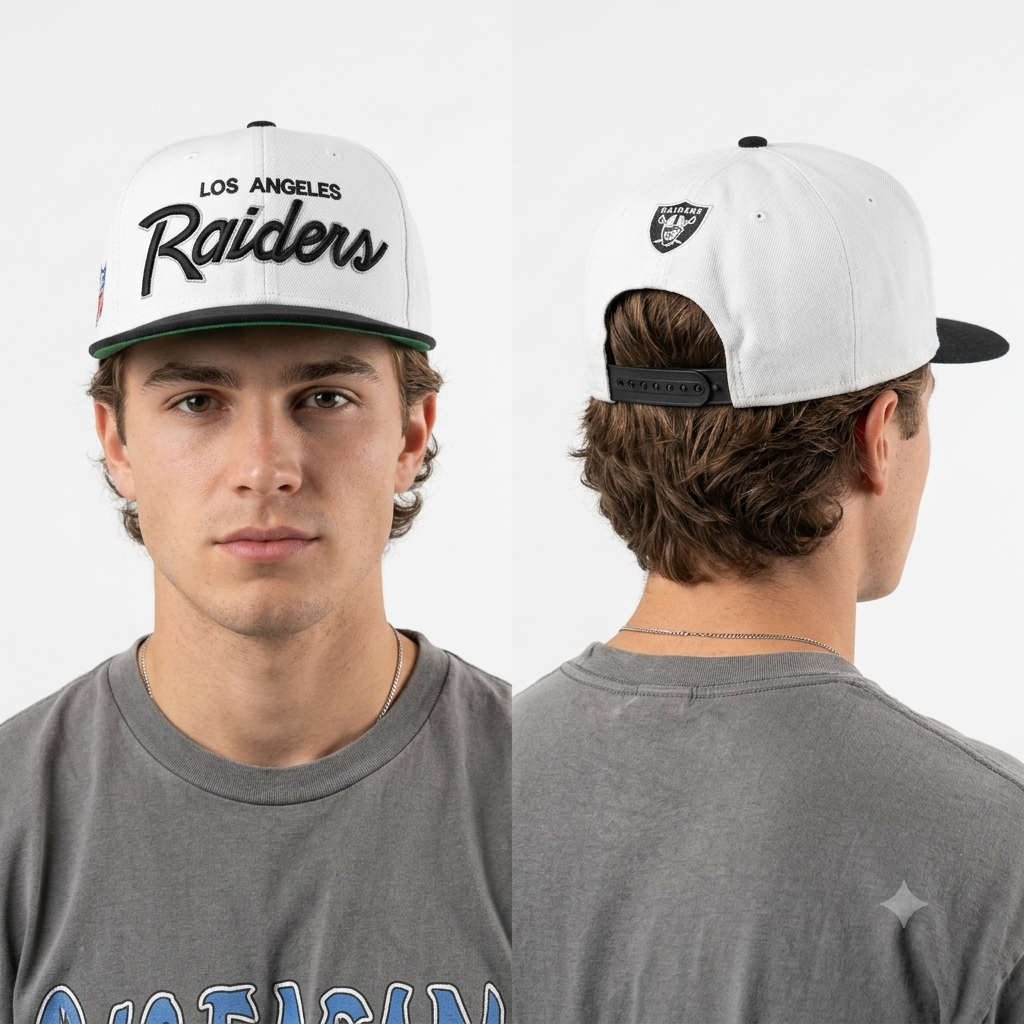 Mitchell & Ness LA Raiders Green Underbrim Two-Tone Snapback Cap | 10803