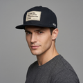 Vintage Oddlid "Keep The Steam Up" Quote Hat - Thrifted Navy Snapback