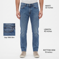 Gap 1969 Slim Medium Wash Thrifted Denim Jeans/ J1004