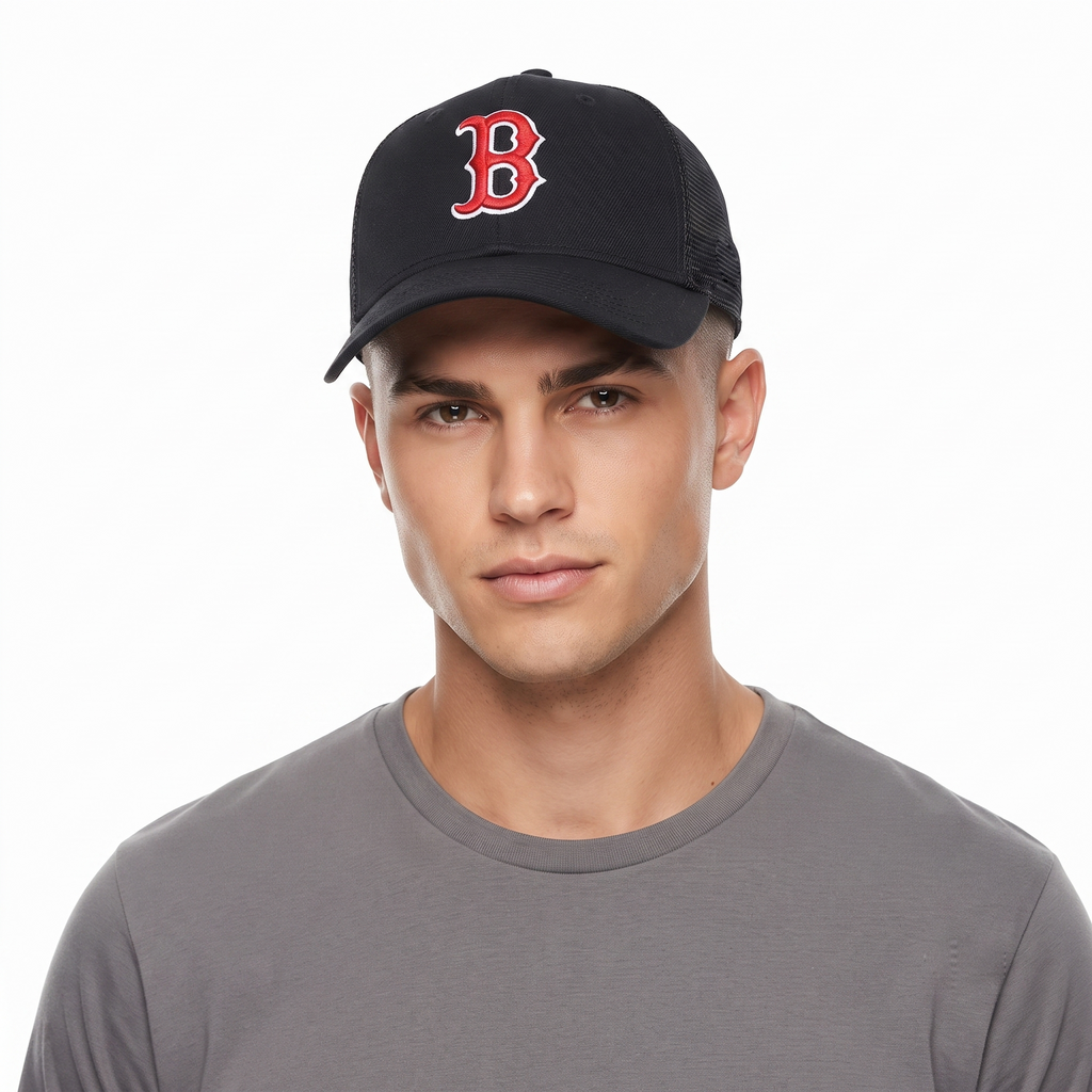 Classic Boston Red Sox Trucker Thrifted Replica Cap