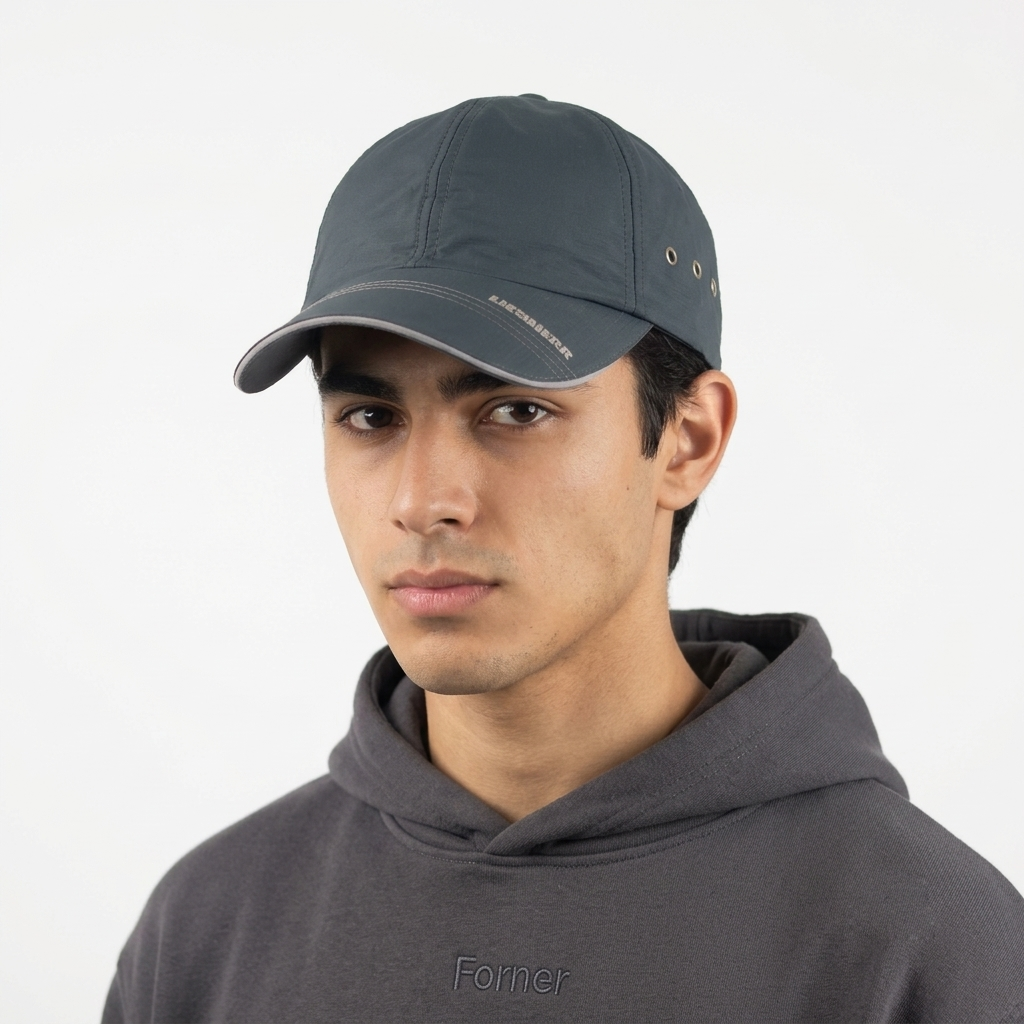 Vintage Liebherr Grey Breathable Nylon Strapback Cap | 11039