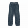 Thrifted SIUDEE 100% Cotton Dark Wash Straight Denim Pants Waist:32/ J1113