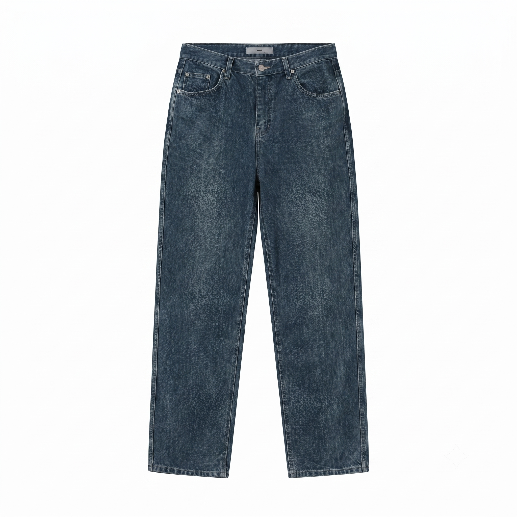 Thrifted SIUDEE 100% Cotton Dark Wash Straight Denim Pants Waist:32/ J1113