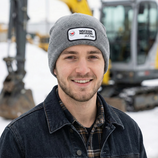 Minimalist Grey Knit Thrifted Cap - Soft & Stretchy Unisex Hat