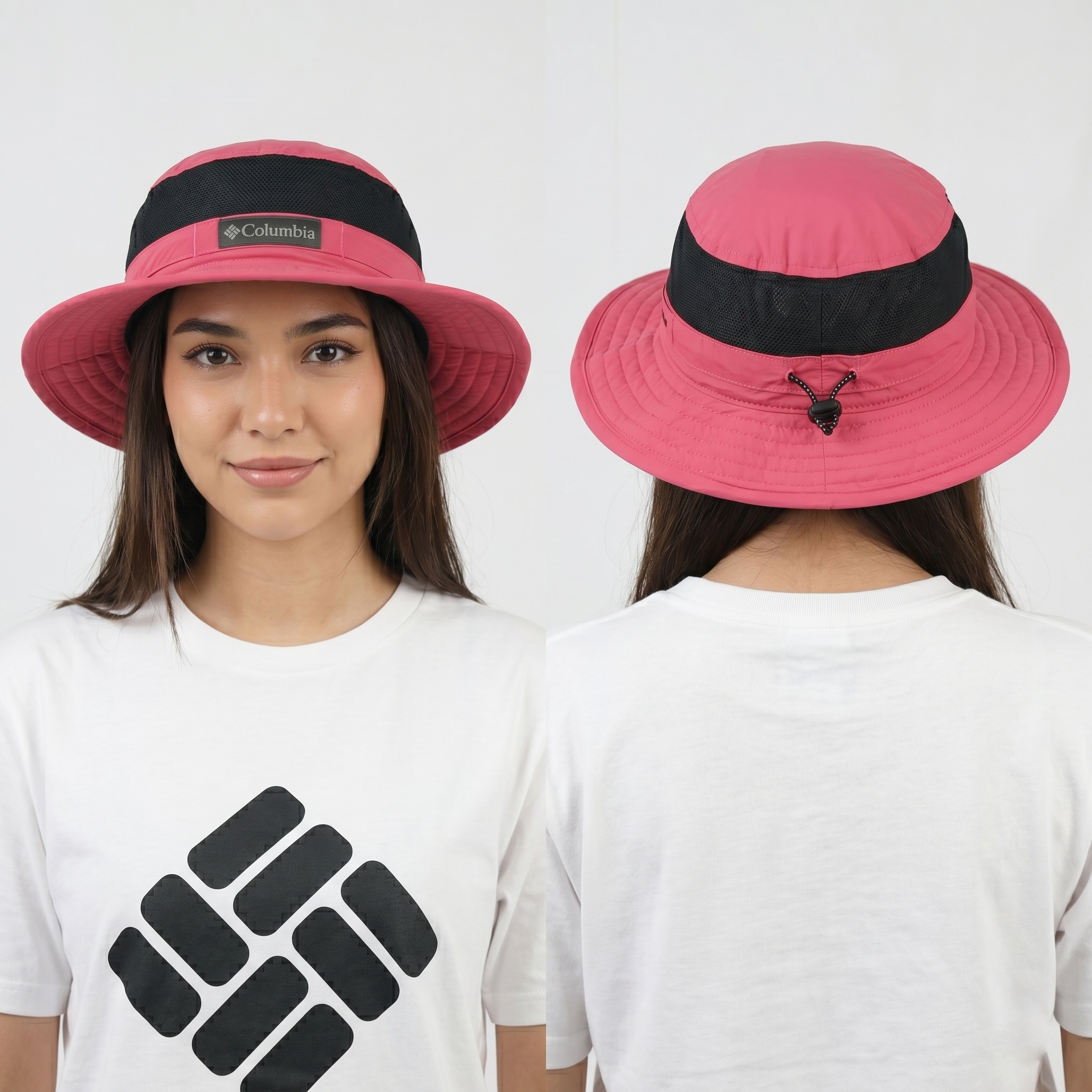 Columbia Sportswear Pink Bucket Hat | Thrifted Adjustable Booney 56-58cm