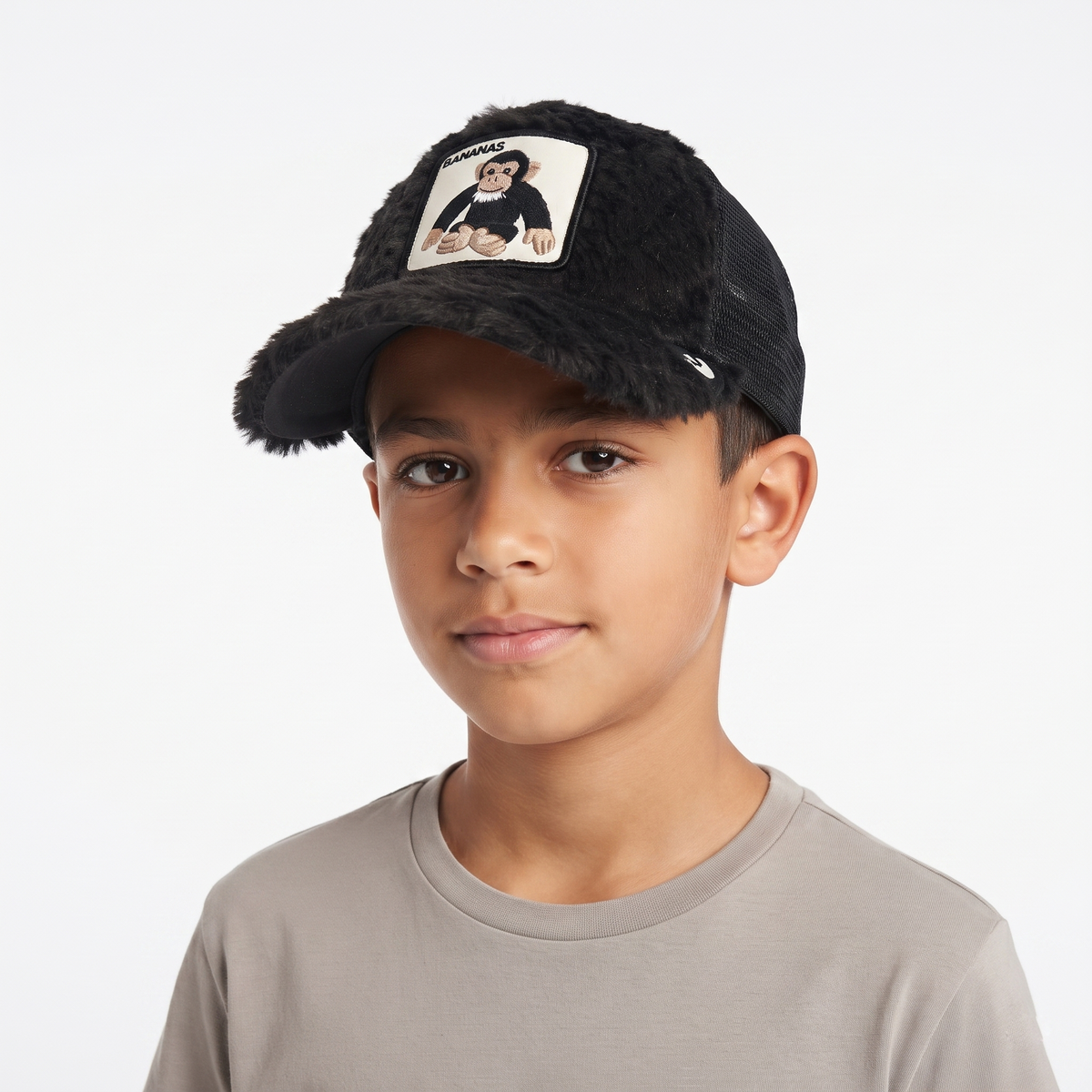 Vintage Goorin Bros Bananas Monkey Faux Fur Trucker Cap | 10085