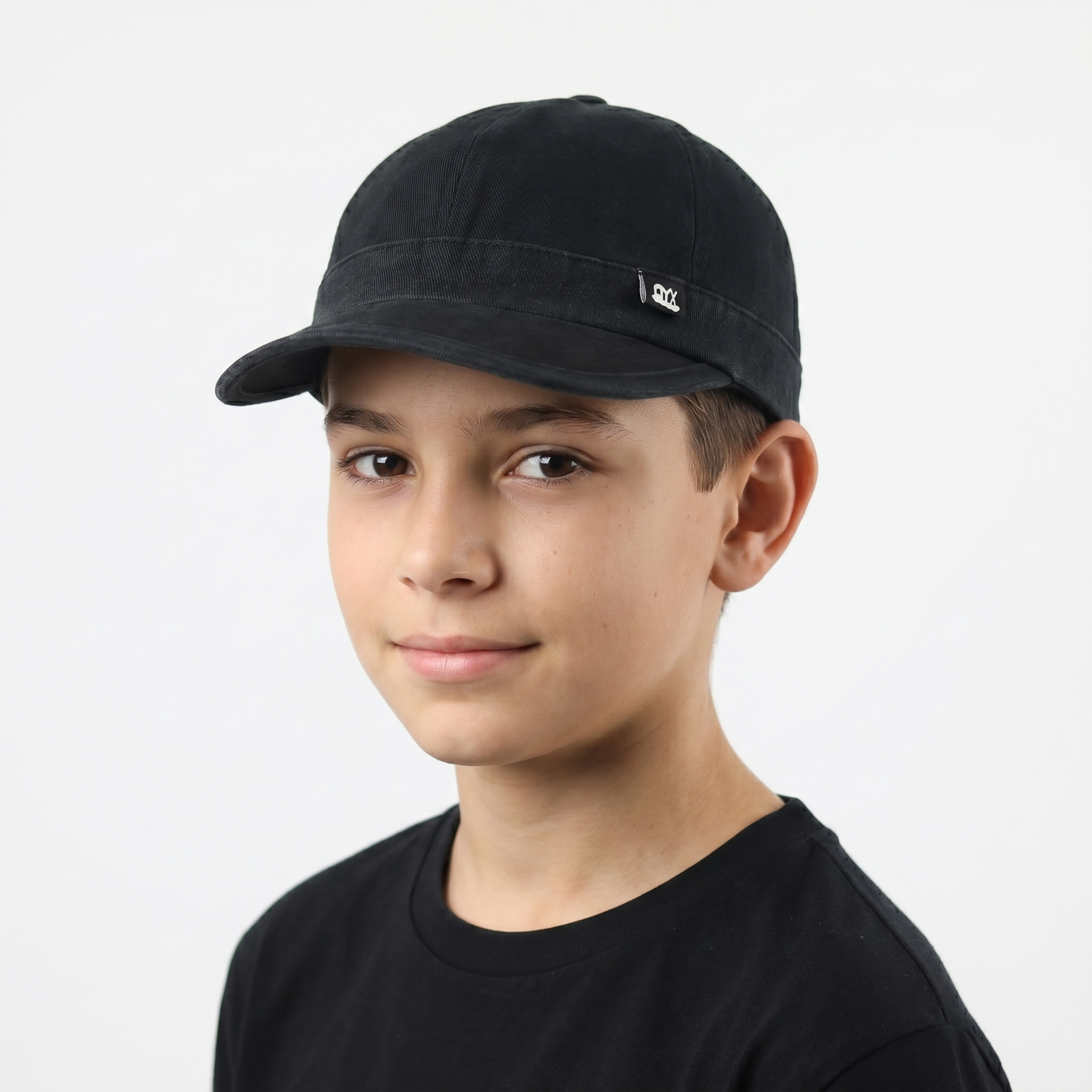 Minimalist Black Fisherman Cap - Short Visor Brimless Style Hat - Unisex