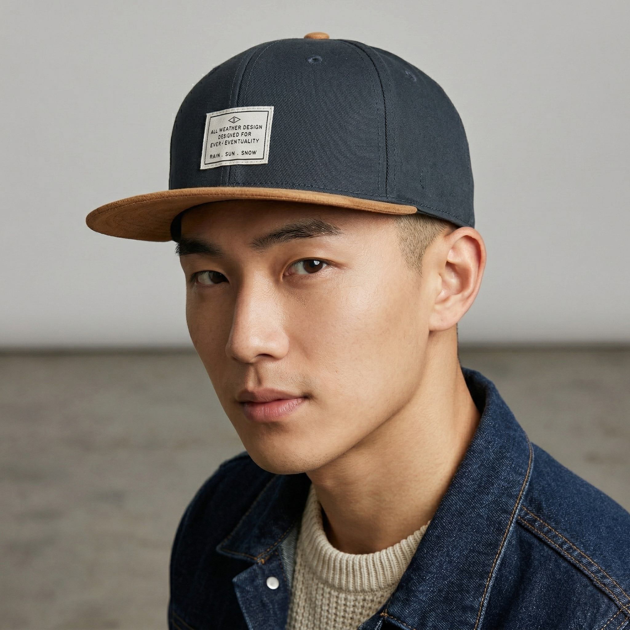Urban H&M "Rain Sun Snow" Thrifted Snapback Cap | Size 56-58cm