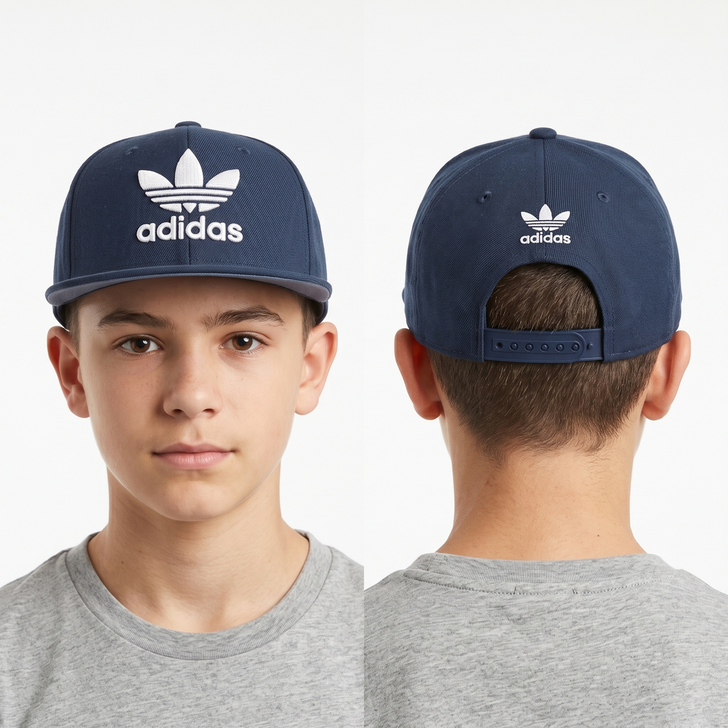 Adidas Originals Flat Visor Cap | Thrifted Retro Skate Hat 54-56cm