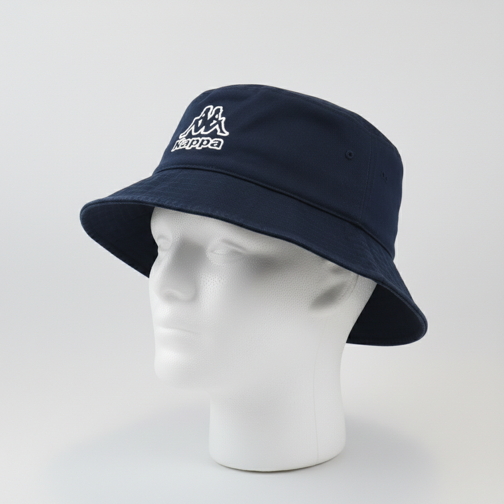Vintage Kappa Navy Bucket Thrifted Hat