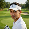 Bobby Jones Collection Embroidered Golf Visor - Off-White
