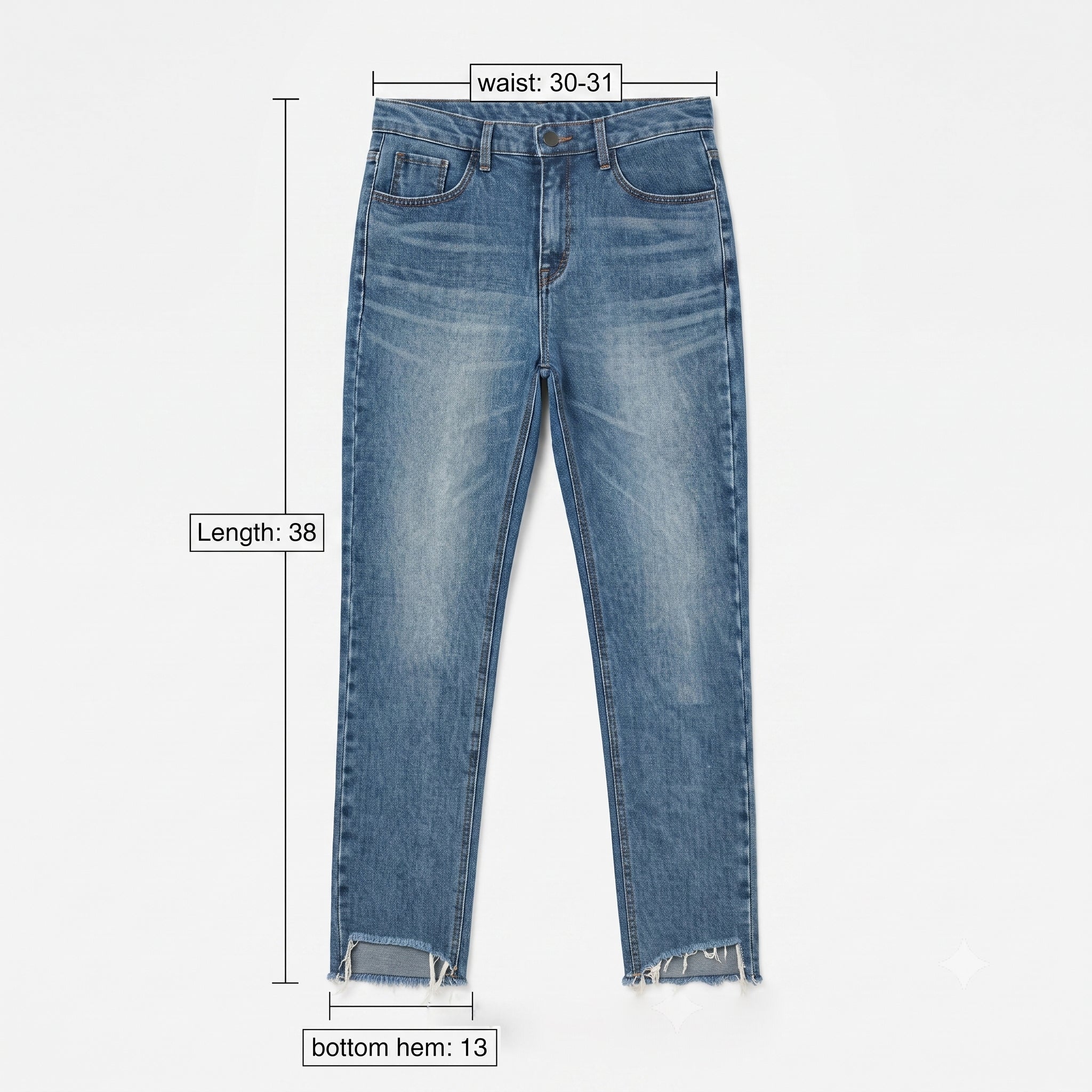 Public & Co. Premium Denim Light Wash Regular Fit Jeans Waist:30-32/ J1108