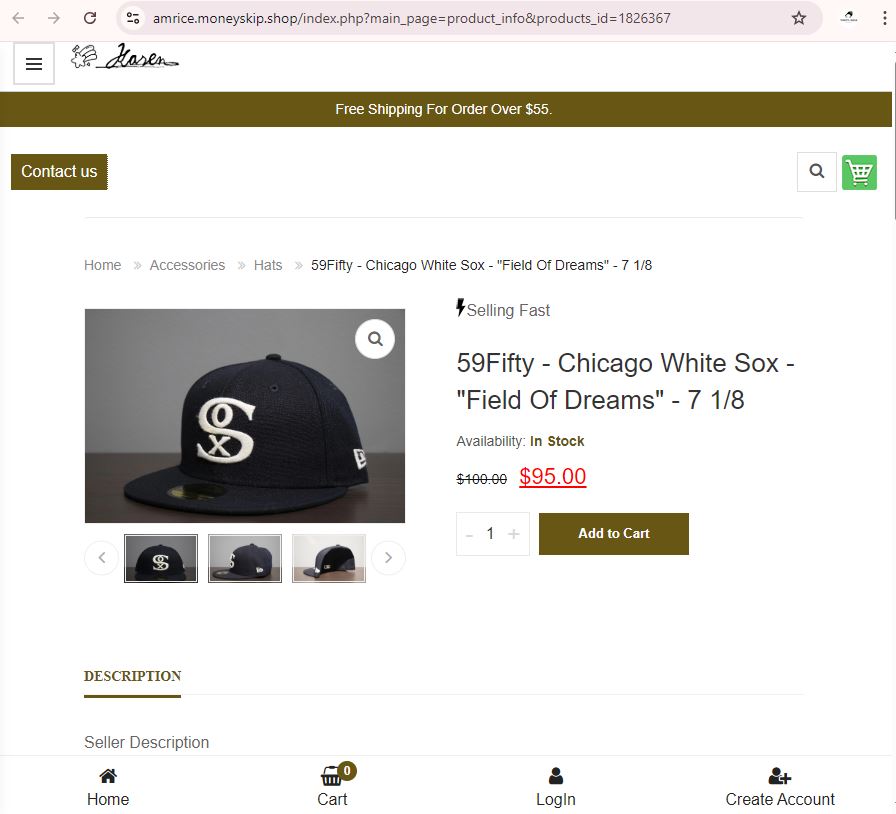 New Era 59FIFTY Chicago White Sox MLB Thrifted Fitted Cap - Black