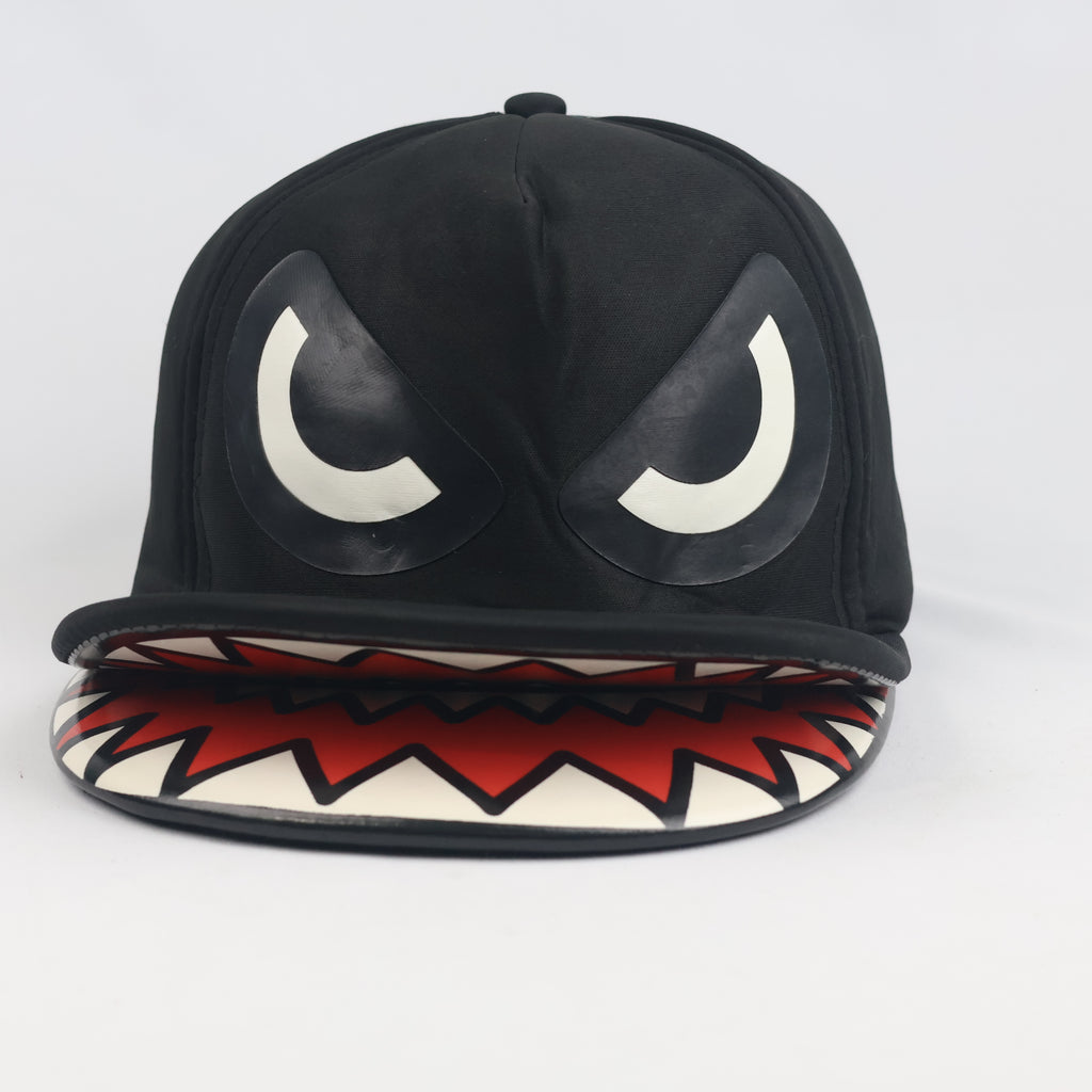 Thrifted Novelty Monster Mouth Under-Brim Graphic Trucker Cap (57-59 cm)