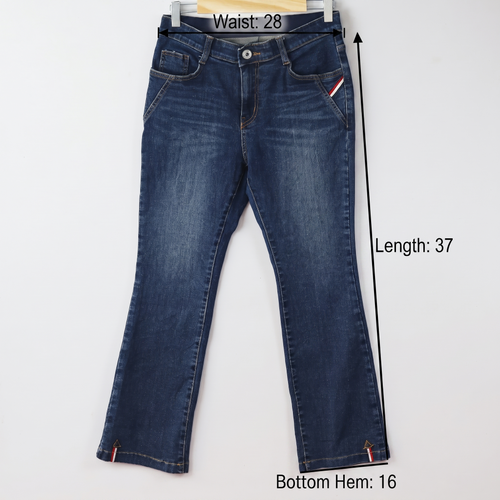 Thrifted Women's AAA Classic Wash Denim Trousers Waist:32/ J1078