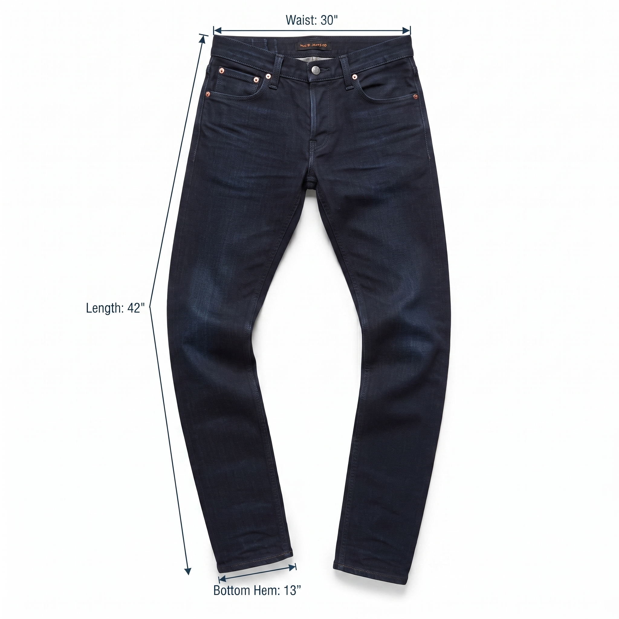 Thrifted Nudie Jeans Co Men's Slim Fit Black Jeans 30 Waist/ J1042