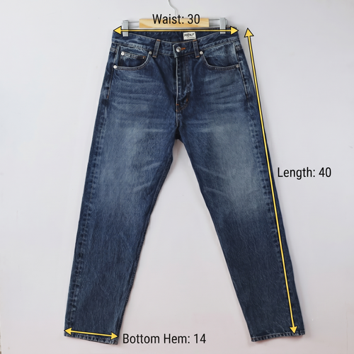 Thrifted Men's MOD.9 Classic Casual Denim Trousers Waist 30/ J1074