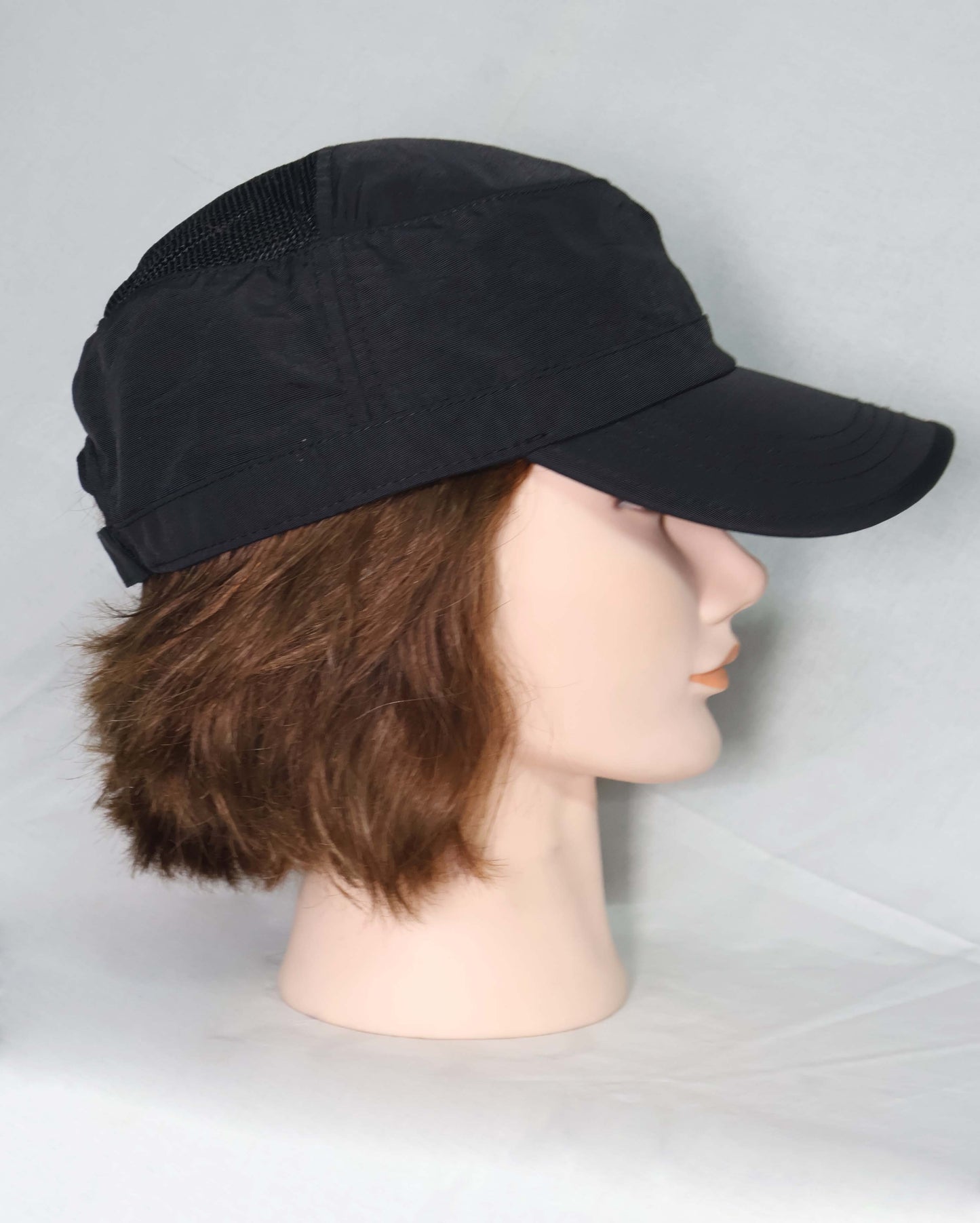 Black Nylon Baseball Cap – Red Accent | McDonald’s Staff Hat by Joseph Dahdah | Unisex | Adjustable Fit